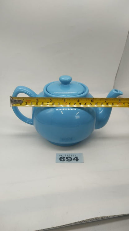 Vibrant Blue Fine Stoneware Teapot by Price and Kensington