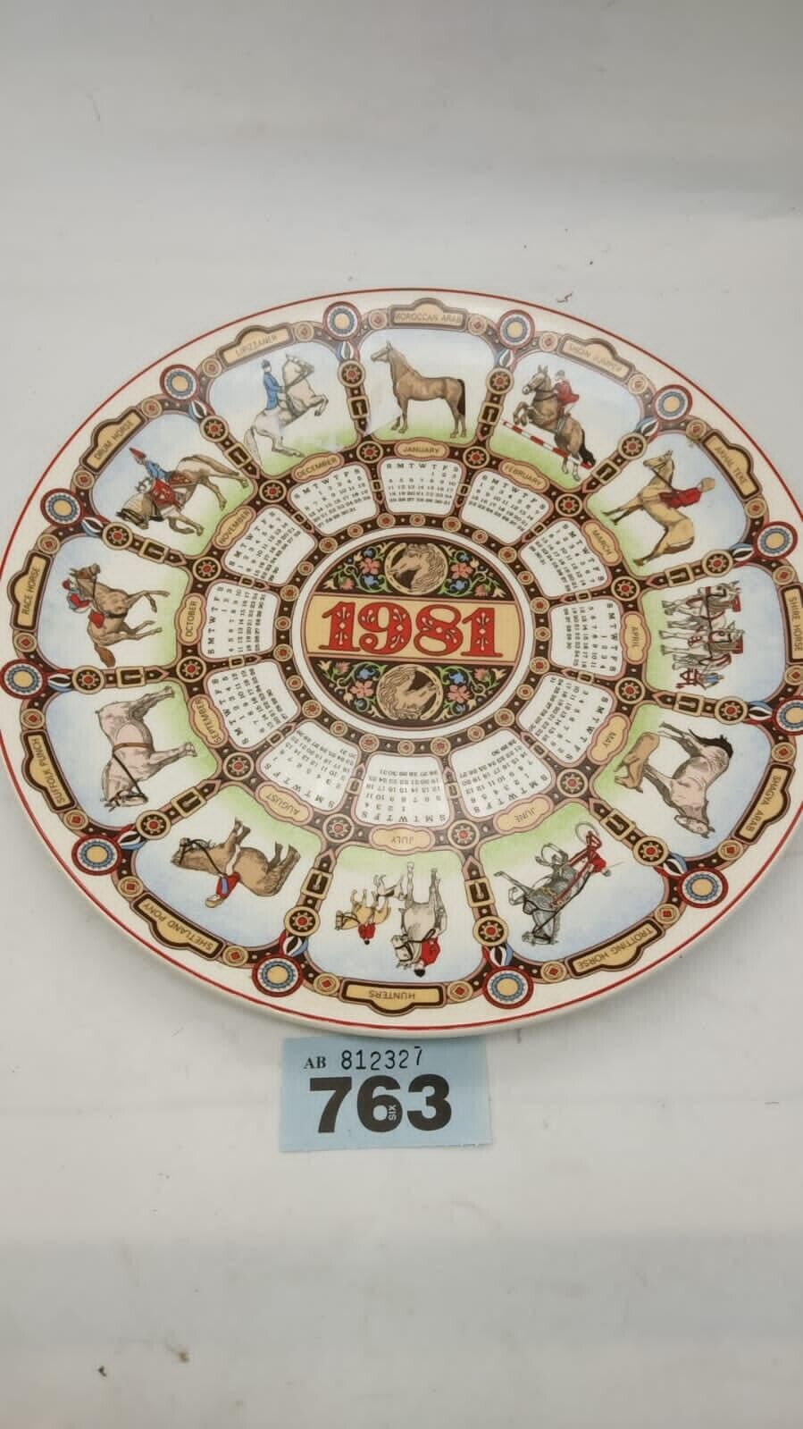 Collectible Plate Calendar, 1981 Wedgwood, England