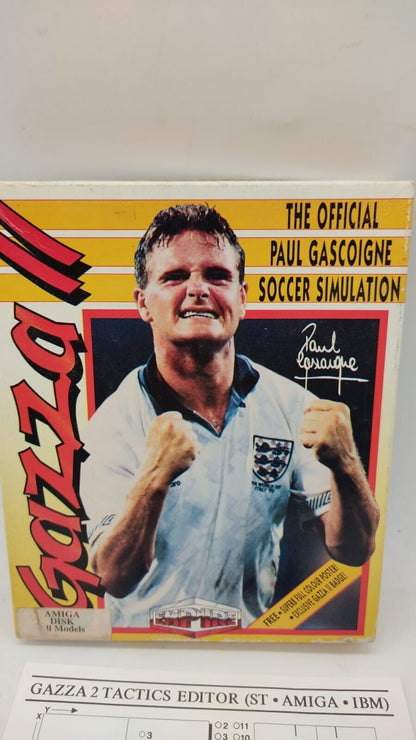 Gazza II 1990 (Commodore Amiga) with Instructions Tactics Sheets - Boxed