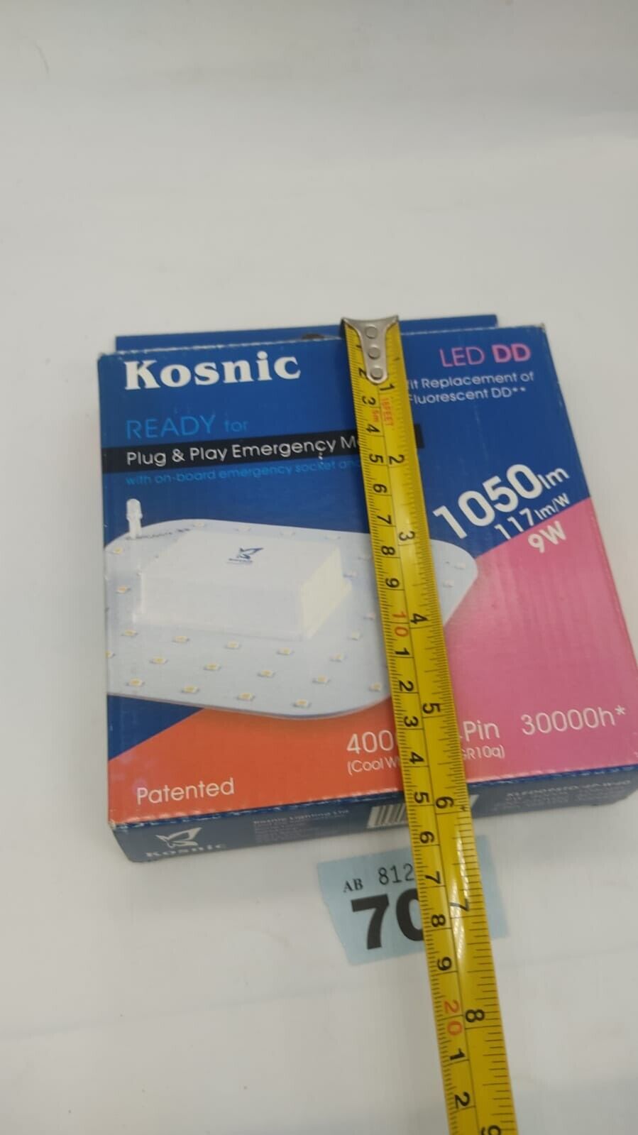 Kosnic Led 4 Pins Light Bulb, Plug and Play Emergency Module. 1050lm 9w