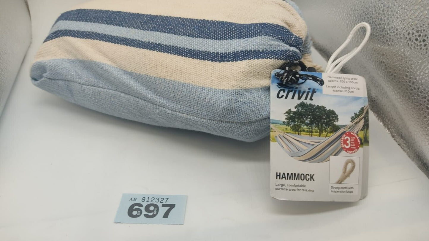 Crivit Hammock HG06076A Size Large Comfortable Lying Surface for Relaxing