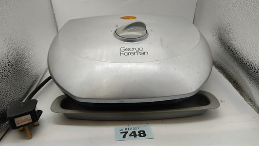 George Foreman Grill Griddle Pans Model No 18054 Tested Working, with Tray