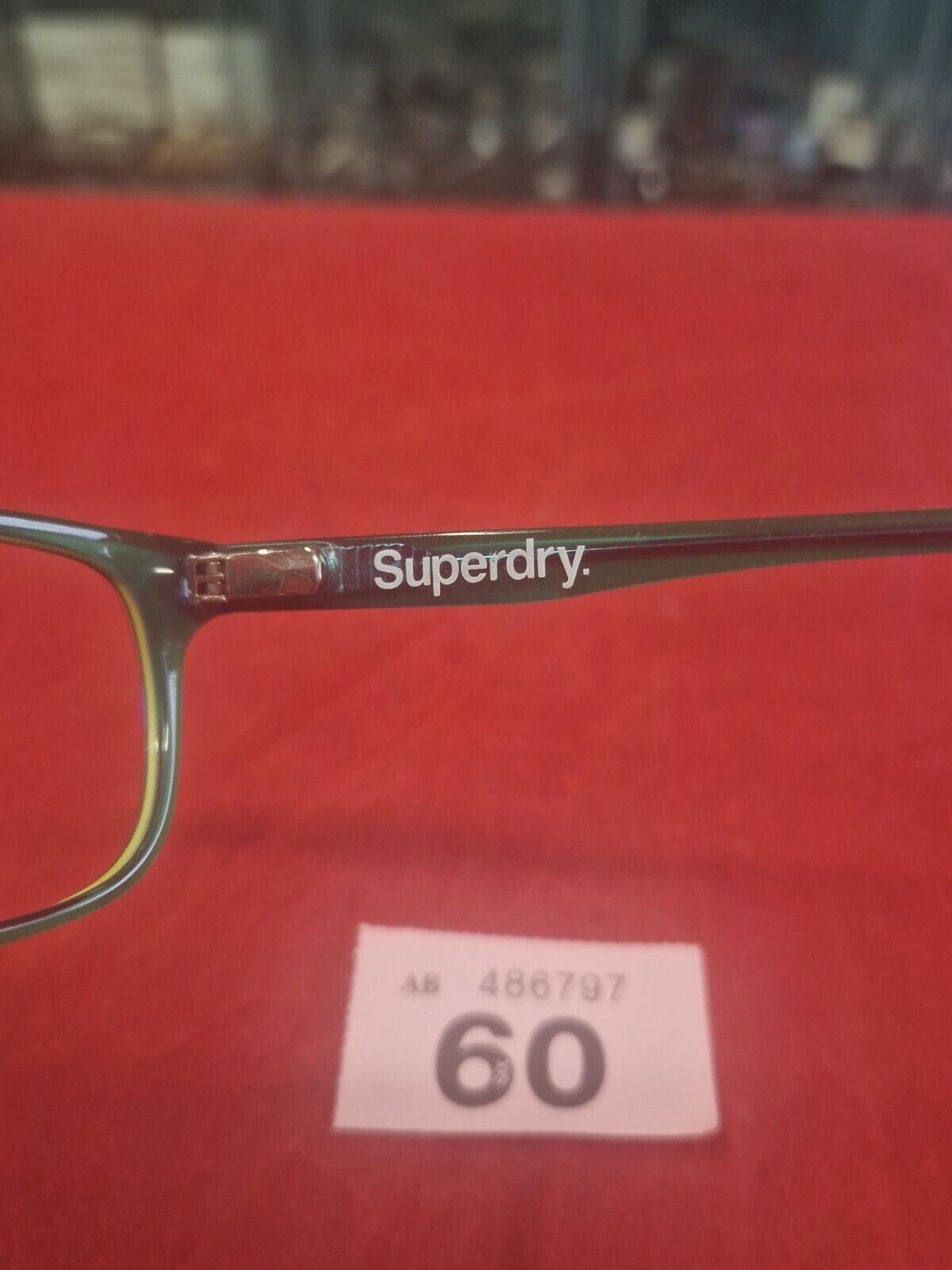 SUPERDRY eyeglasses BLUE RECTANGLE glasses frame MOD: SDO RIKU 30706316 SMALL