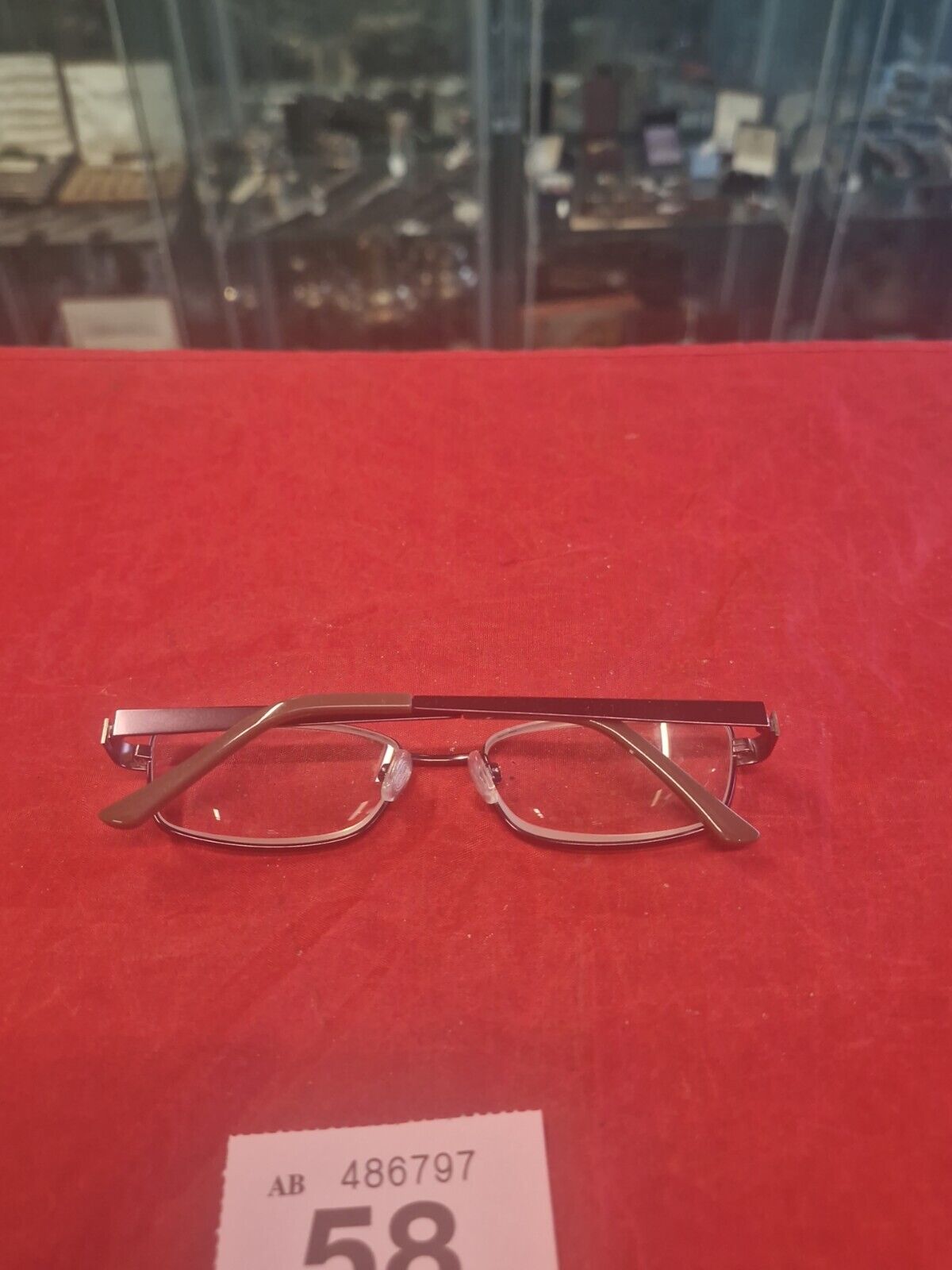 Specsavers Wensum Glasses Frames Purple Metal Full Rim Eyeglasses MOD: 30379893