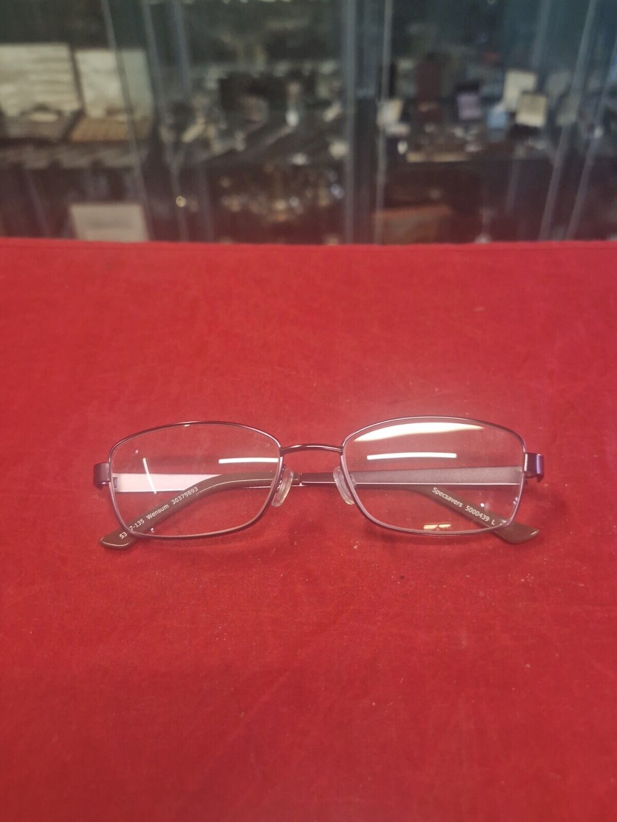 Specsavers Wensum Glasses Frames Purple Metal Full Rim Eyeglasses MOD: 30379893