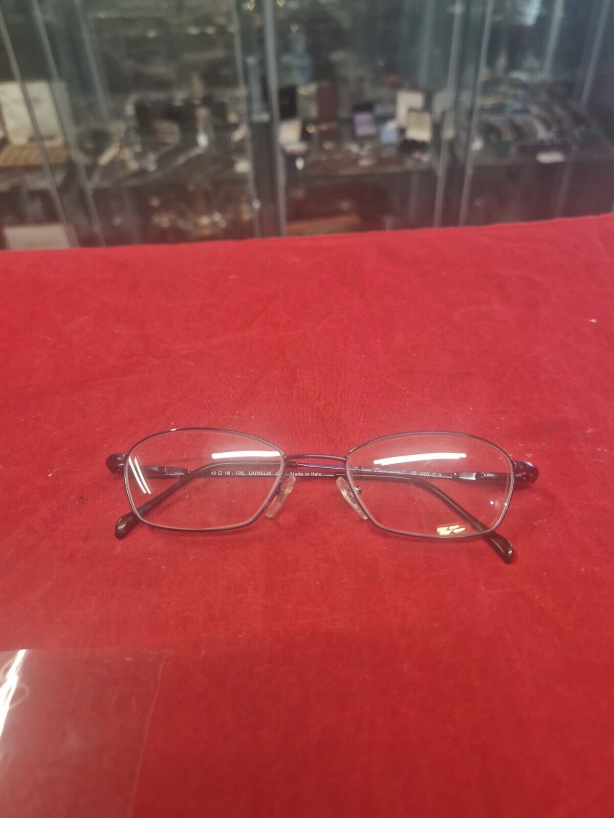 Julian Beaumont JB420 Glasses Frames Blue Full Rim Oval Eyeglasses Frame Dunelm