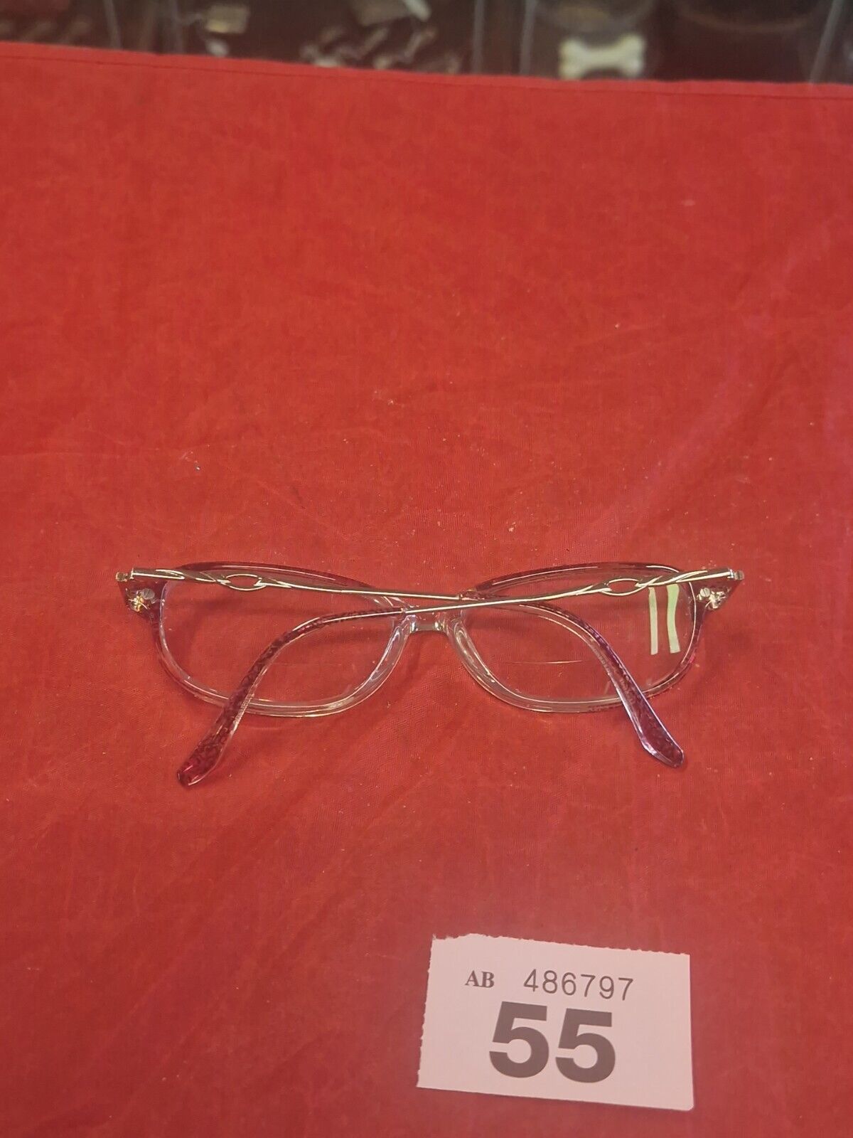 Specsavers Wyanet Glasses Purple Oval Eyeglasses Spectacles Frame MOD: 30398009