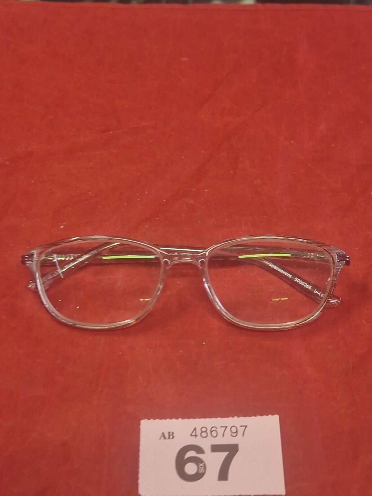 Specsavers Mali Glasses Pink Full Rim Eyeglasses Spectacles Frame MOD: 30293656