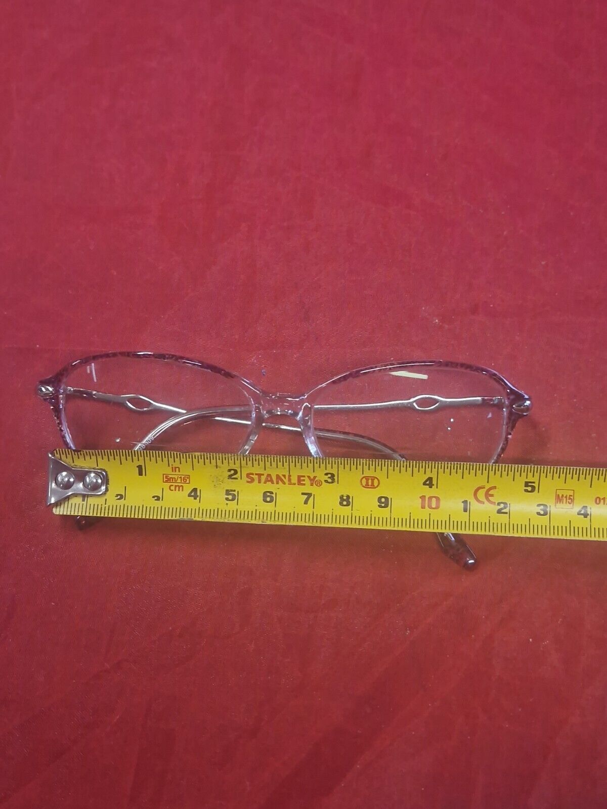 Specsavers Wyanet Glasses Purple Oval Eyeglasses Spectacles Frame MOD: 30398009