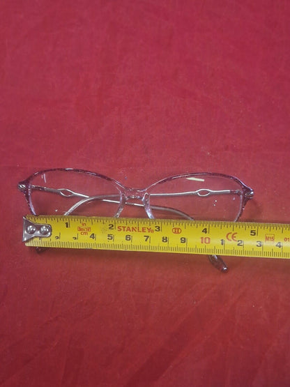 Specsavers Wyanet Glasses Purple Oval Eyeglasses Spectacles Frame MOD: 30398009