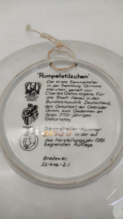 Rumplestilzchen by Charles Gehm Collector Plate Grimm's Fairy Tales Number 35700