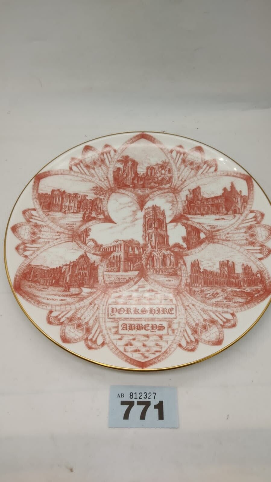 Coalport Yorkshire Abbeys Plate Limited Edition of 1,000, EST 1750, England