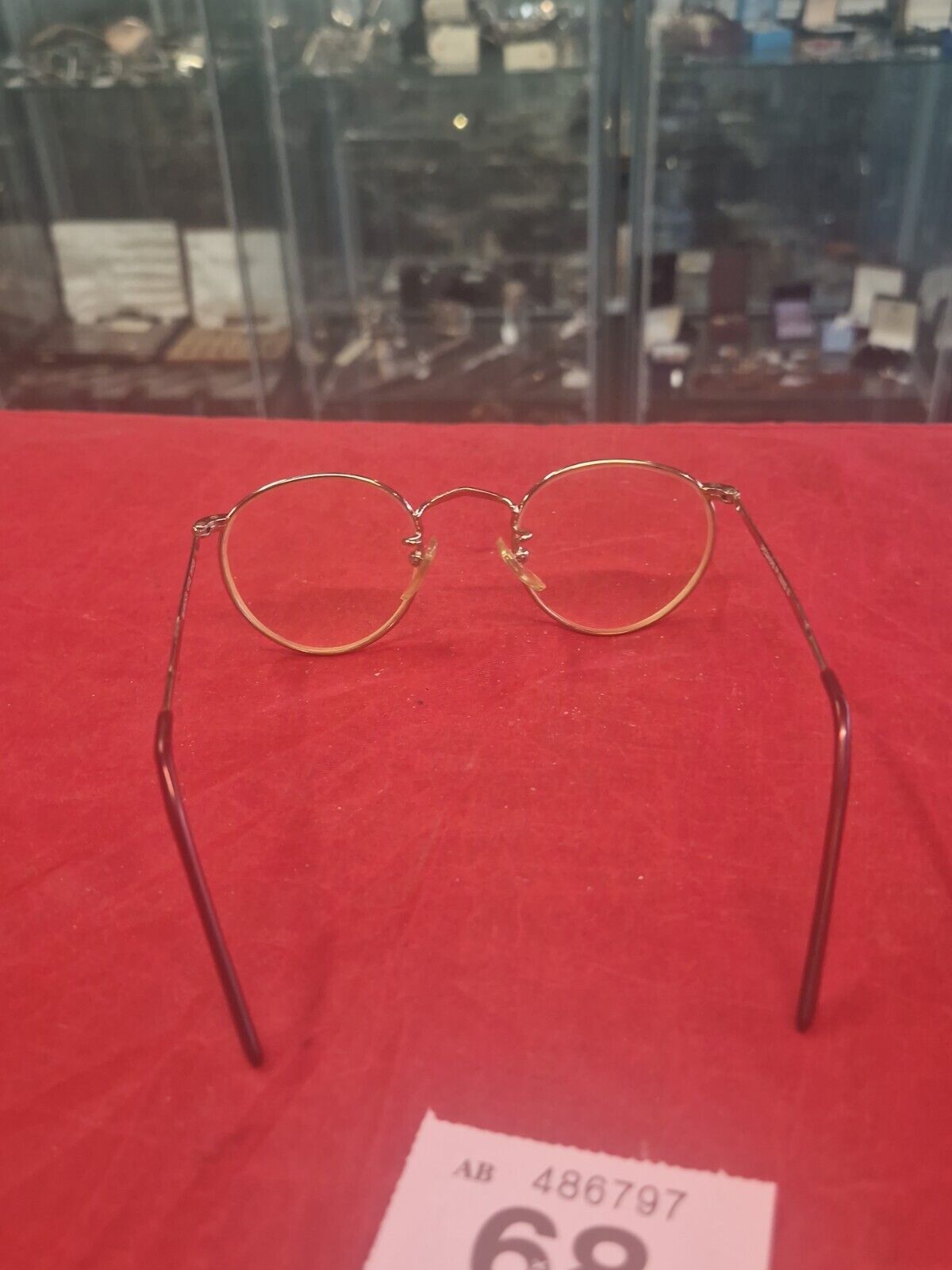 Specsavers BIS-WINDSOR Glasses Frames Only ROUND GOLD Full Rim MOD: 21015229