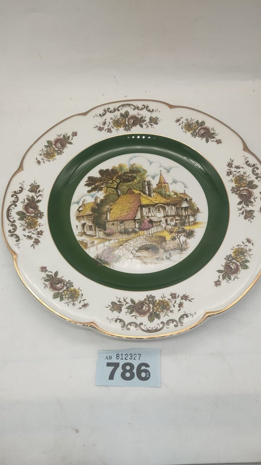 Wood & Sons England Ascot Service Plate Alpin White Ironstone, Vintage