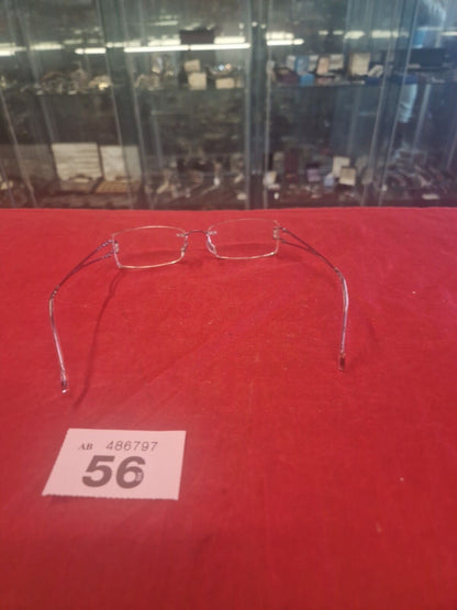 Stepper SI-3601 Semi-Rimless Used Eyeglasses Frames ONLY  - Eyewear