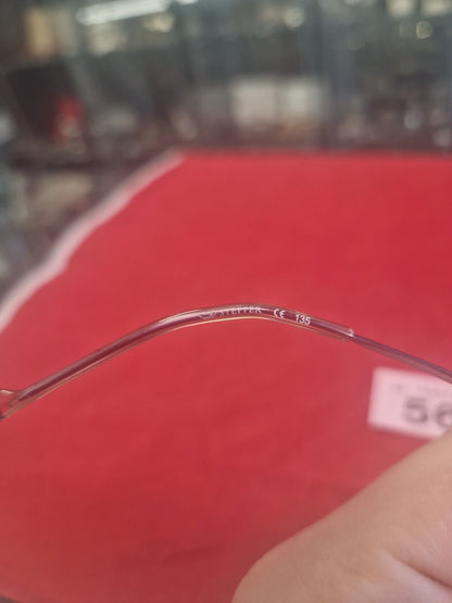 Stepper SI-3601 Semi-Rimless Used Eyeglasses Frames ONLY  - Eyewear