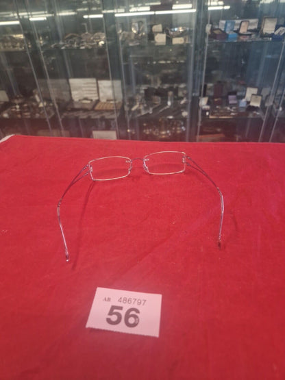 Stepper SI-3601 Semi-Rimless Used Eyeglasses Frames ONLY  - Eyewear