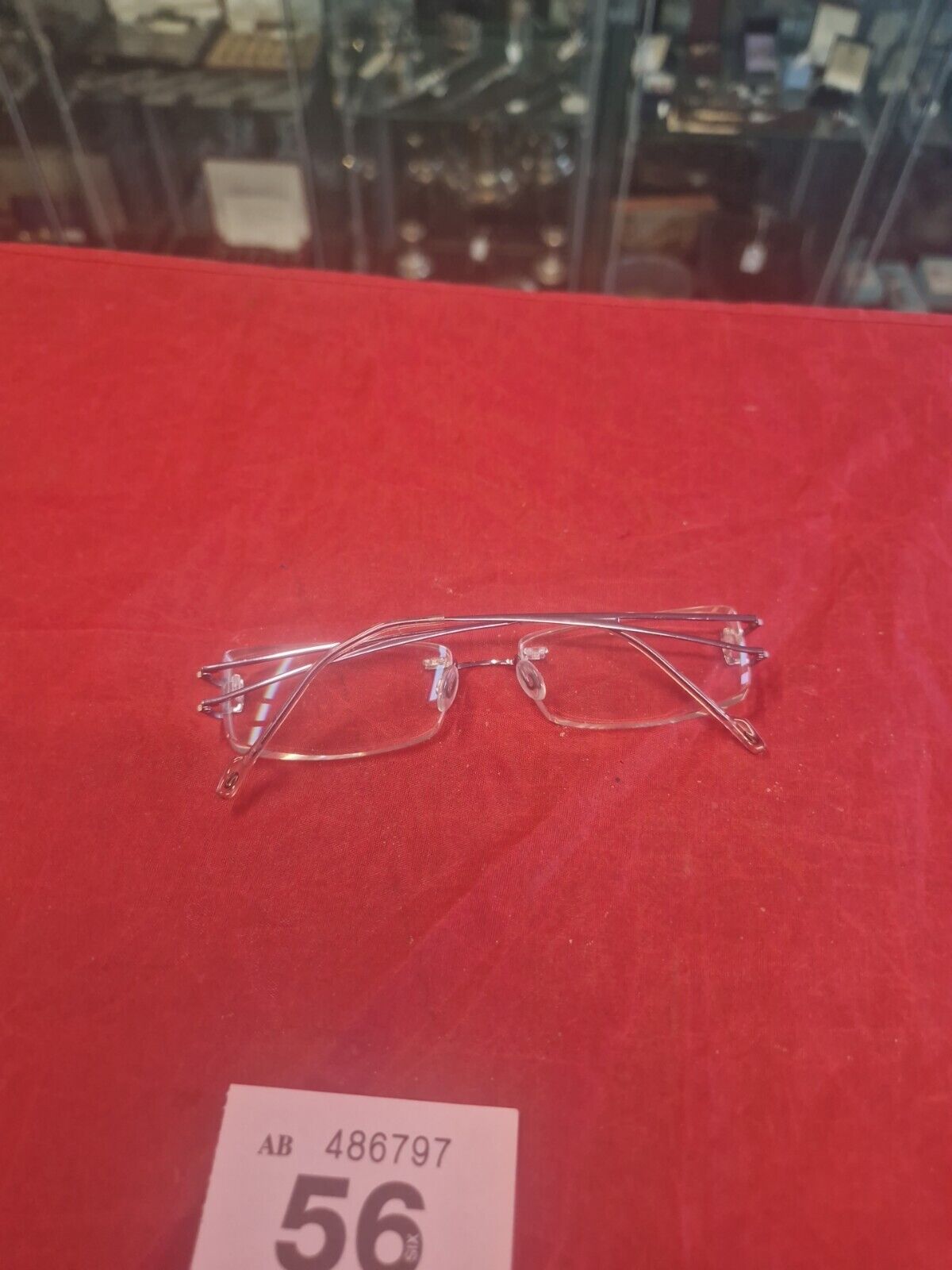 Stepper SI-3601 Semi-Rimless Used Eyeglasses Frames ONLY  - Eyewear