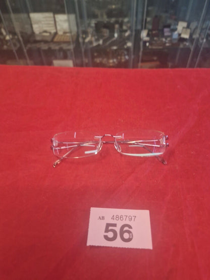 Stepper SI-3601 Semi-Rimless Used Eyeglasses Frames ONLY  - Eyewear