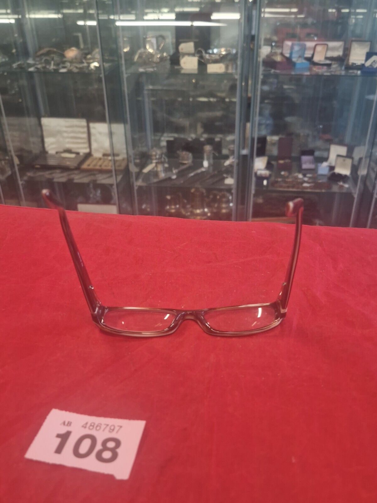 DUNELM eyeglasses BROWN RECTANGLE glasses frame MOD: RETRO 116 C2