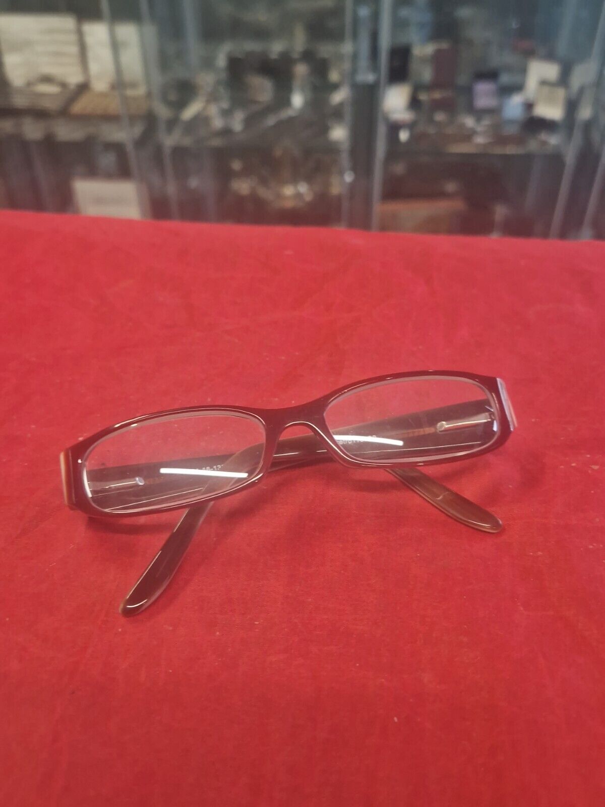 DUNELM eyeglasses BROWN RECTANGLE glasses frame MOD: RETRO 116 C2