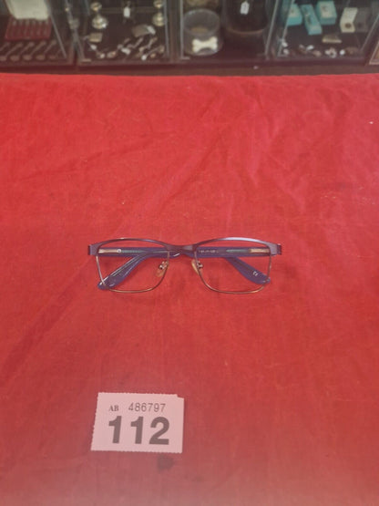 LAZER JUNIOR eyeglasses BLUE CHROME HALF RIM glasses frame MOD: 2164 Frames Only