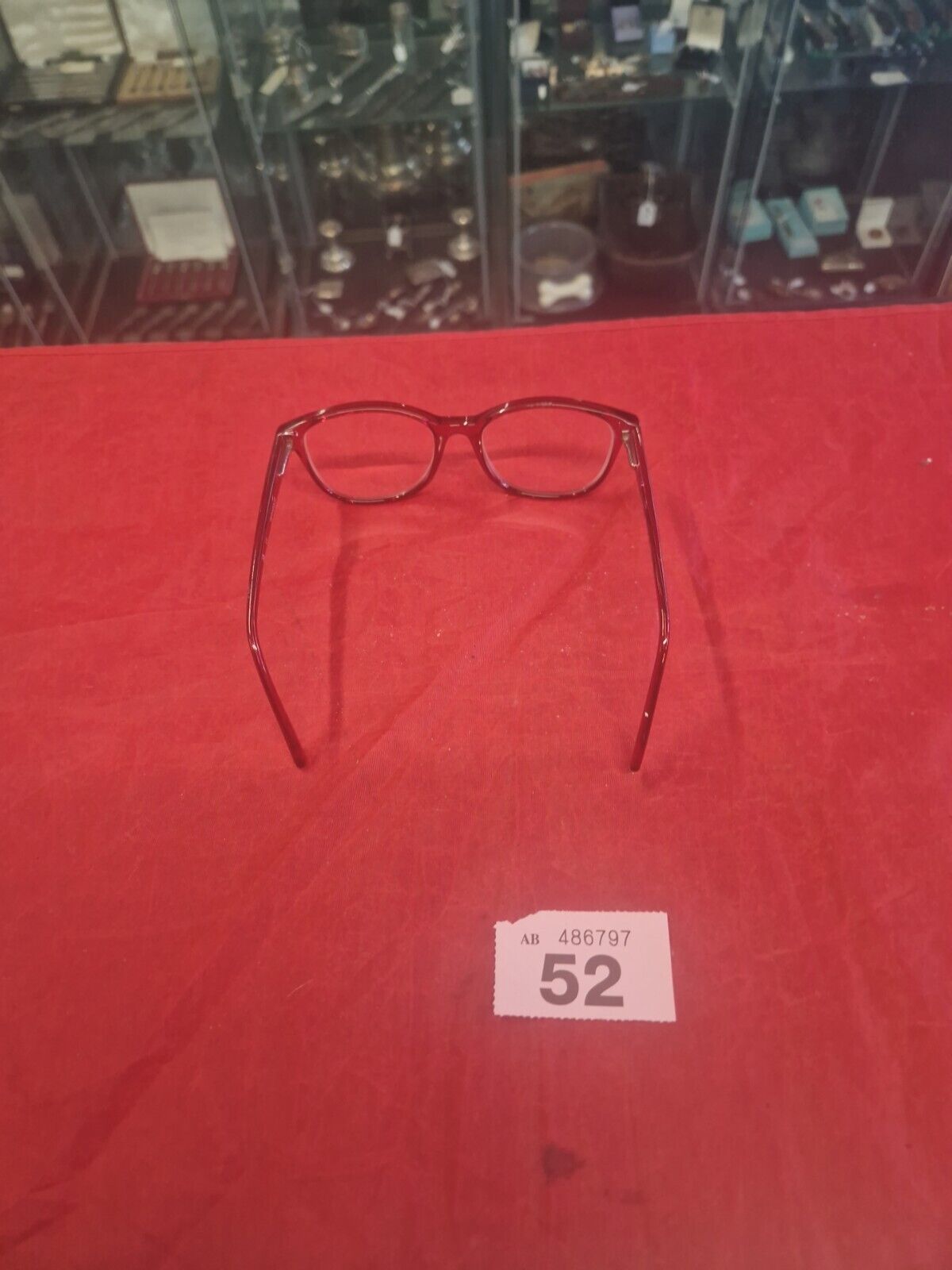 Eyespace Zips ZP4084 C2 Red Frame Full Rim Eyeglasses Frame Only 53-17-135mm