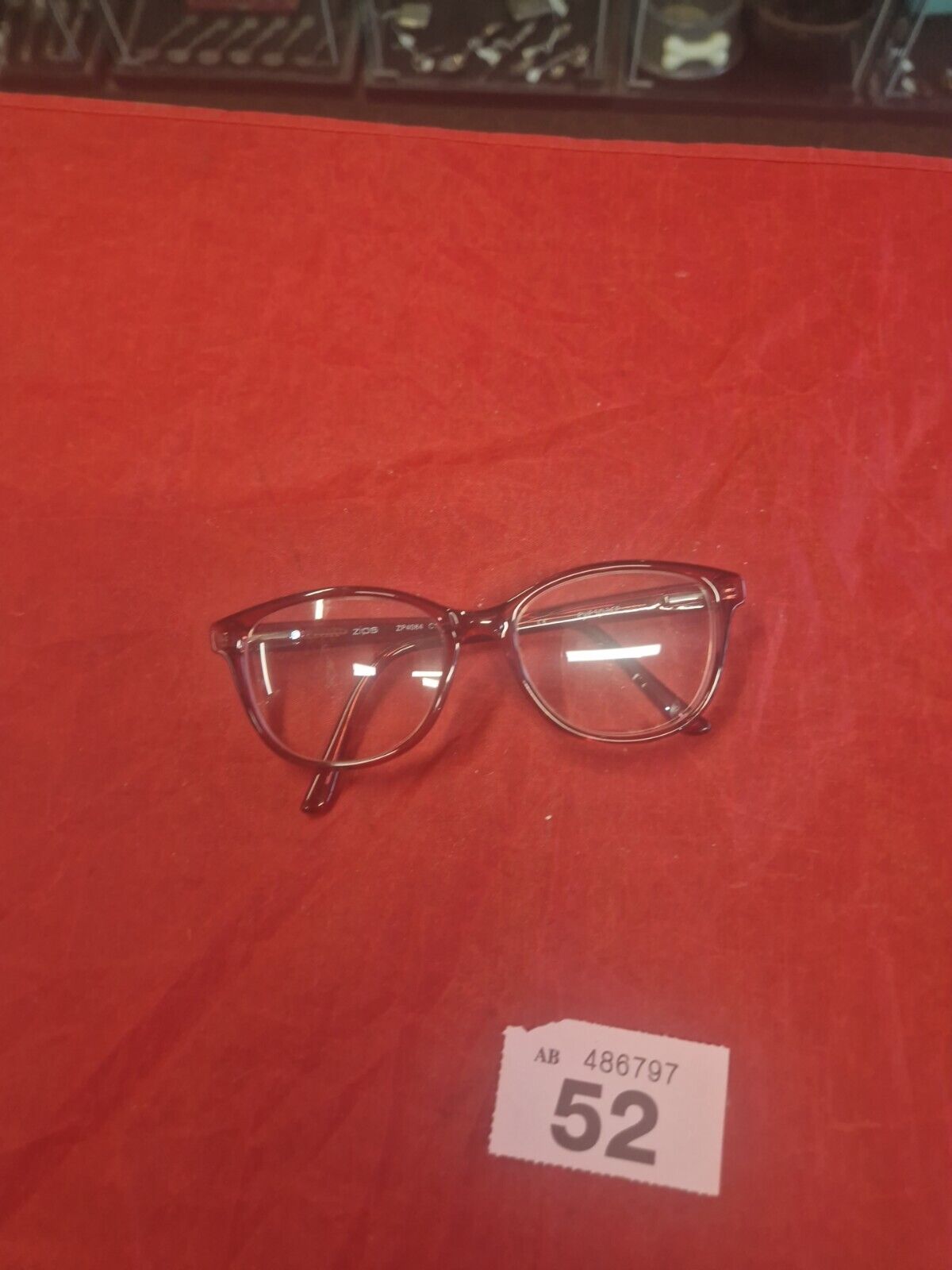 Eyespace Zips ZP4084 C2 Red Frame Full Rim Eyeglasses Frame Only 53-17-135mm