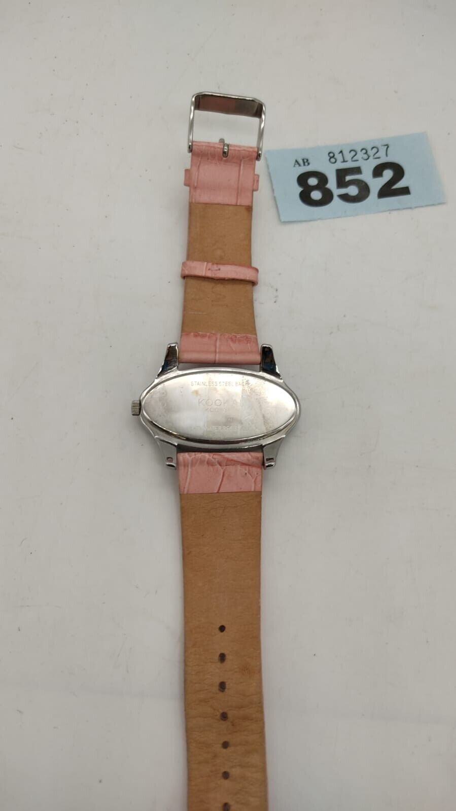 Kookai KOO 334S Ladies Pink Leather Straps Bling Diamond Watch, Needs Battery