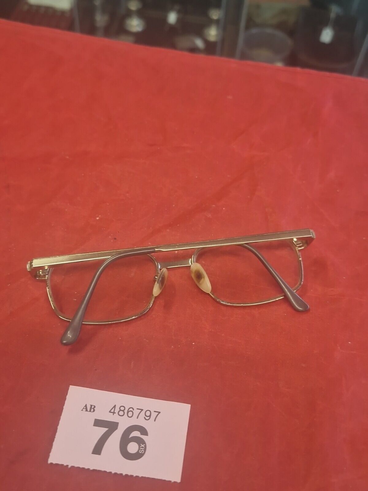 Hero 4033A Full Rim Gold Used Eyeglasses Frames Only International Eyewear