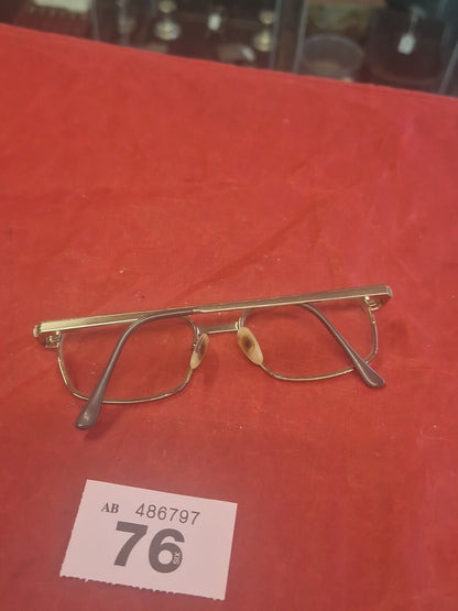 Hero 4033A Full Rim Gold Used Eyeglasses Frames Only International Eyewear