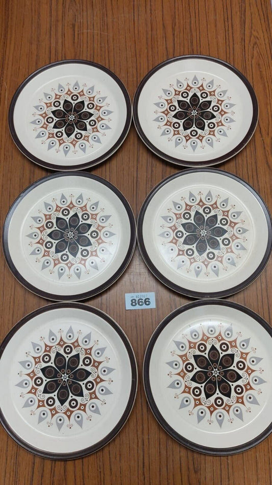 Set of 6 Canadiana Doverstone Staffordshire England Heather Plates