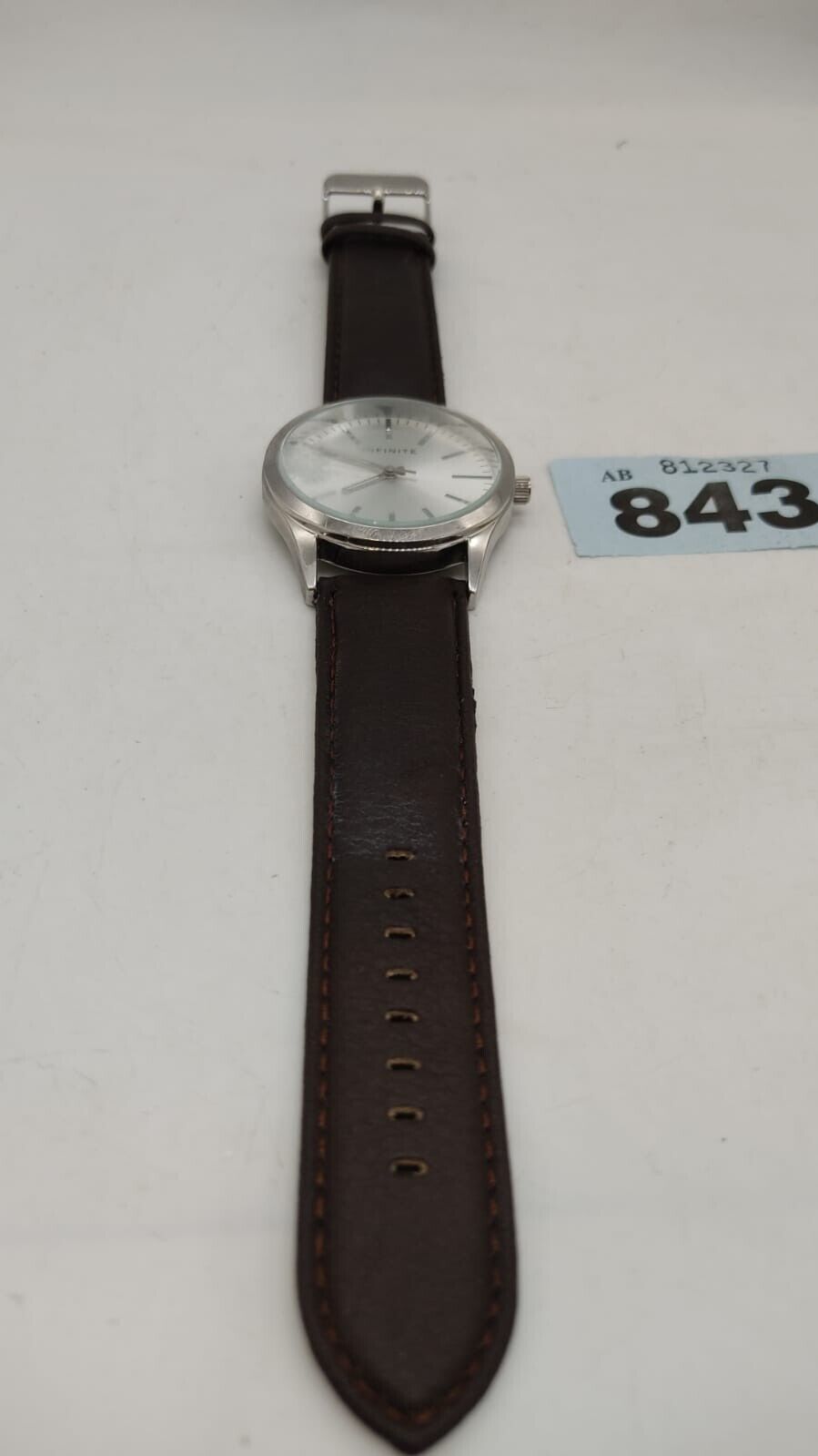 Infinite Analog Steel Brown Strap Watch by Debenhams - Needs Battery