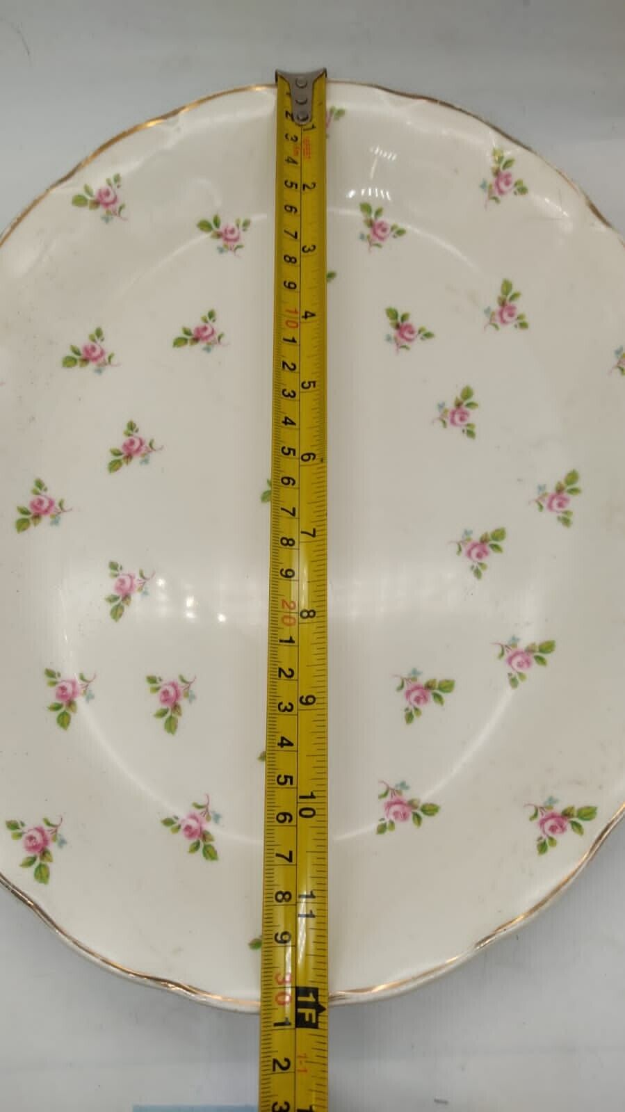 Grindley Medium Size Rose Design Serving Dish, Vintage