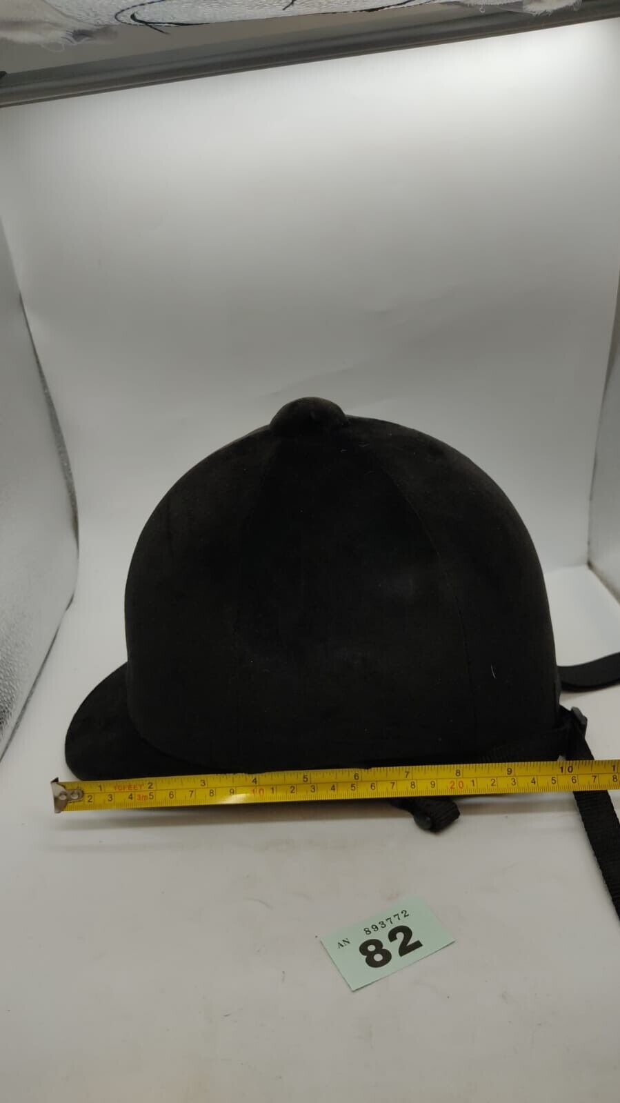 Tesco Equestrian Riding Helmet Hat Size 7 (57) Black Velvet Used