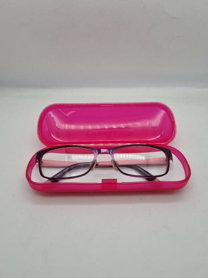 Specsavers TEEN 76 25668759 Women's Purple Rounded Rectangular Frame Glasses