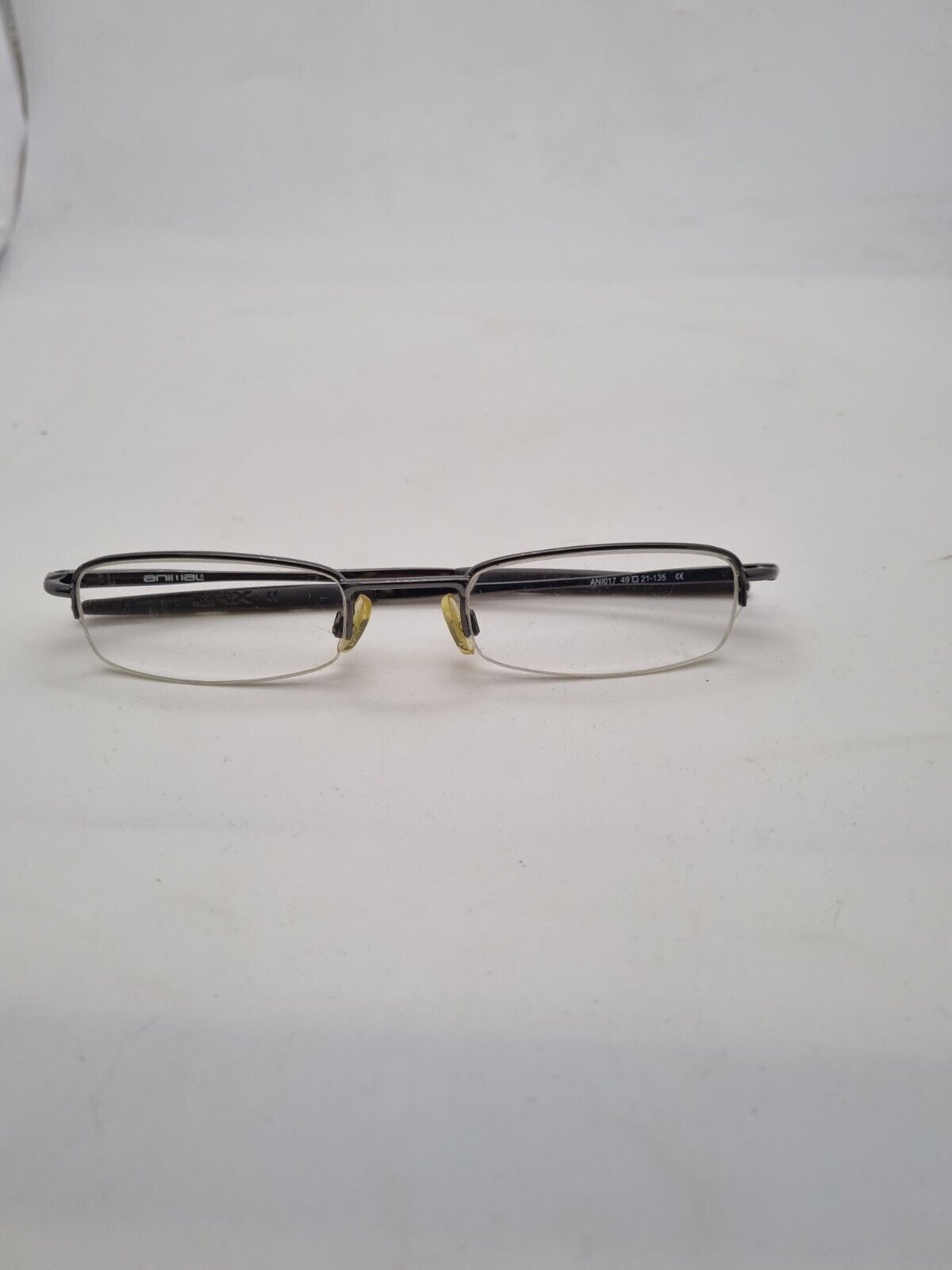 Animal ANI017 Glasses Frames Black Half Rim Eyeglasses Spectacles Frame Only