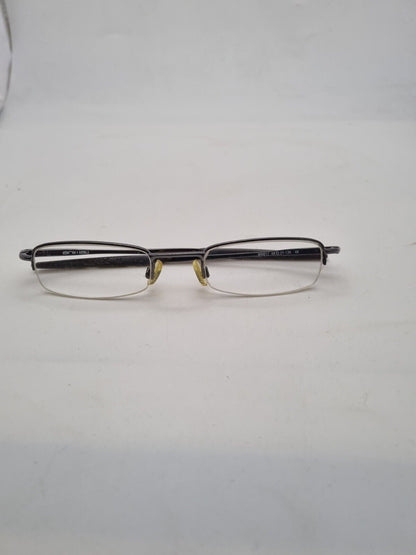 Animal ANI017 Glasses Frames Black Half Rim Eyeglasses Spectacles Frame Only