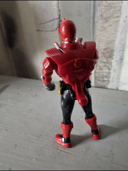 RARE 2011 Power Rangers Samurai Red Fire Ranger Morphin w/ Spin Action Spins