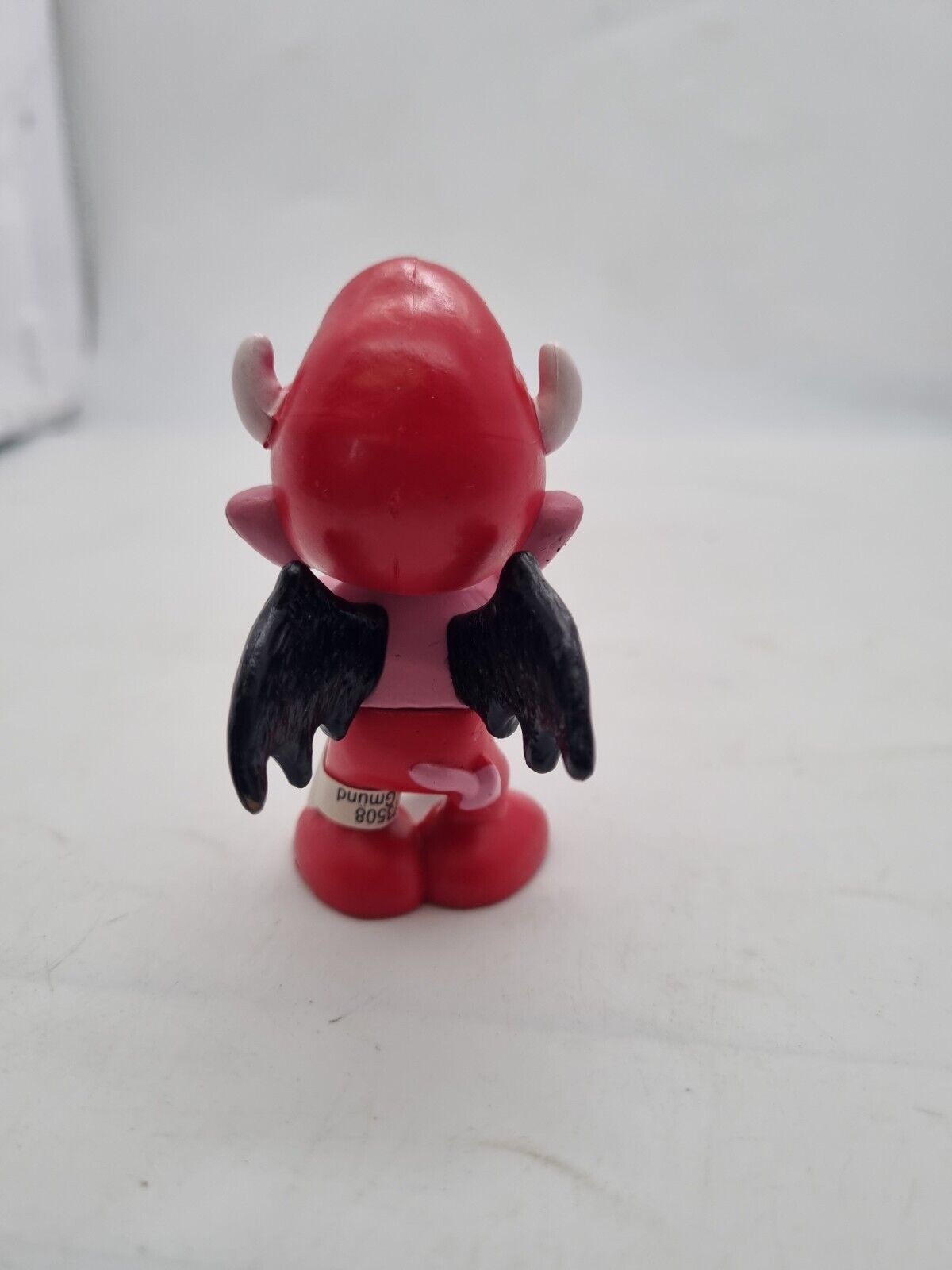 RARE The Smurfs Little Red Devil Smurf Pink Skin Display Figurine Schleich Peyo