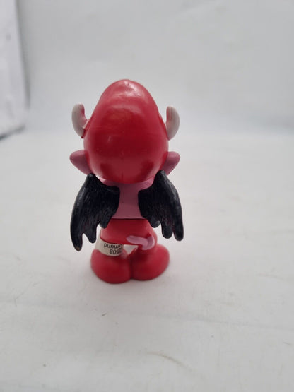 RARE The Smurfs Little Red Devil Smurf Pink Skin Display Figurine Schleich Peyo