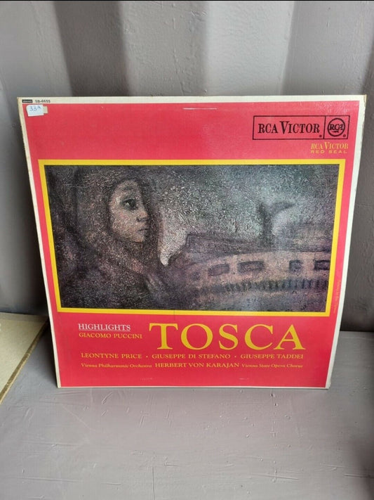 RARE Puccini - Tosca / Price / VPO / Karajan / RCA Victor Highlights Vinyl LP