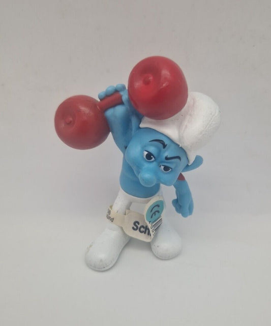 RARE The Smurfs Schleich Peyo Hefty Smurf 2011 PVC McDonald's Figurine Toy