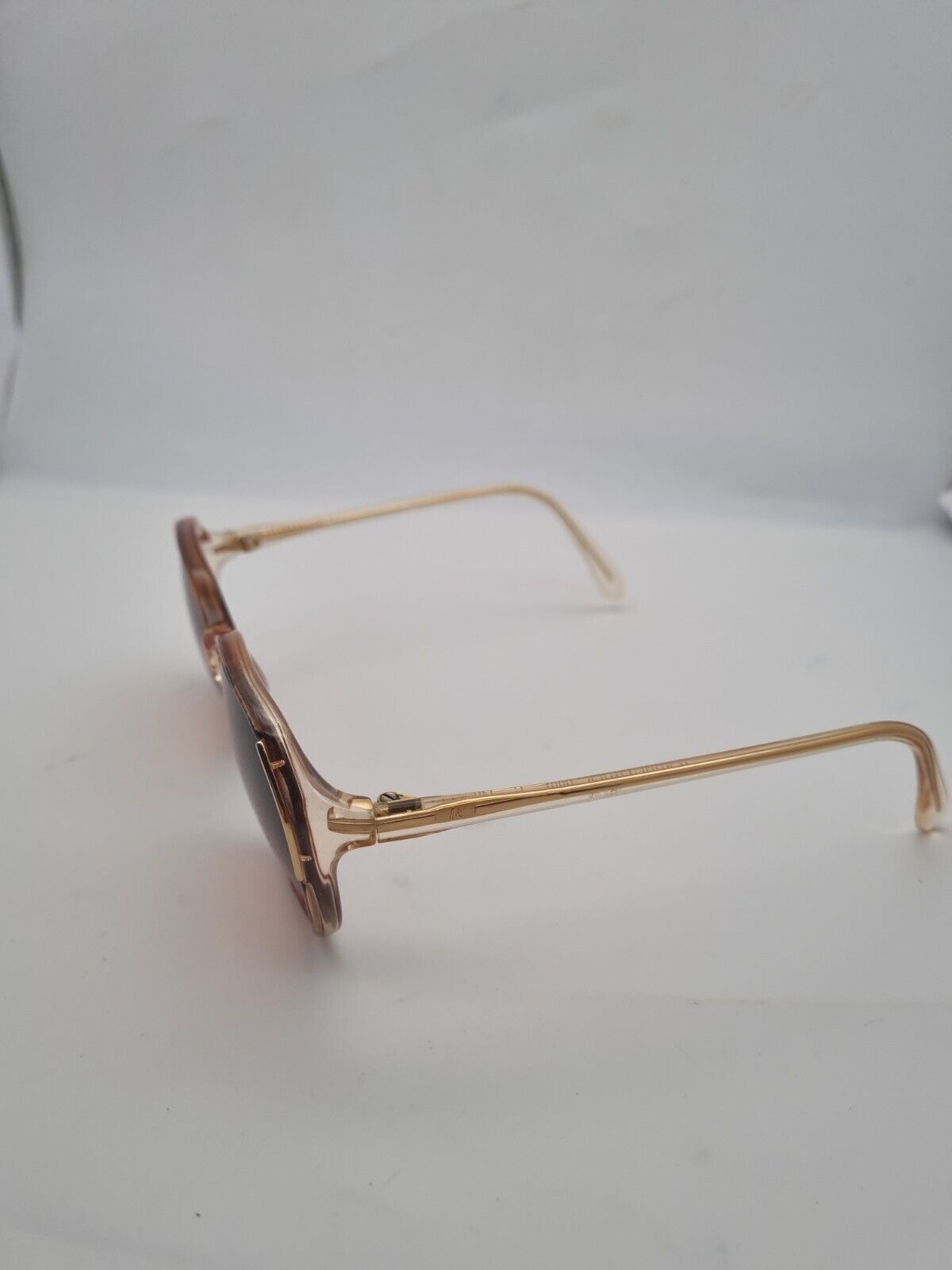 Vintage Rodenstock 8582 Eyeglasses Clear Amber Square Glasses 80s Frame Only