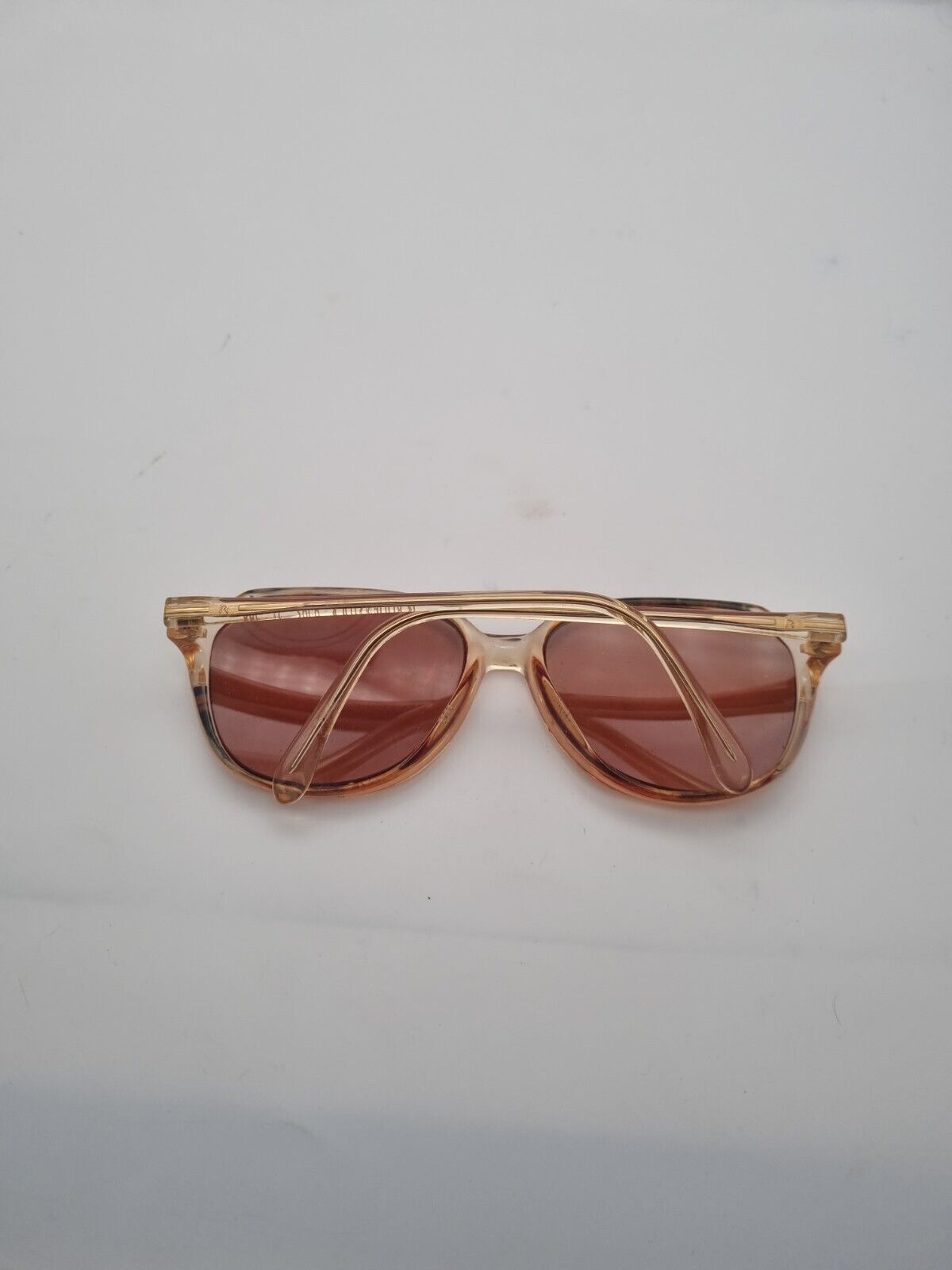 Vintage Rodenstock 8582 Eyeglasses Clear Amber Square Glasses 80s Frame Only