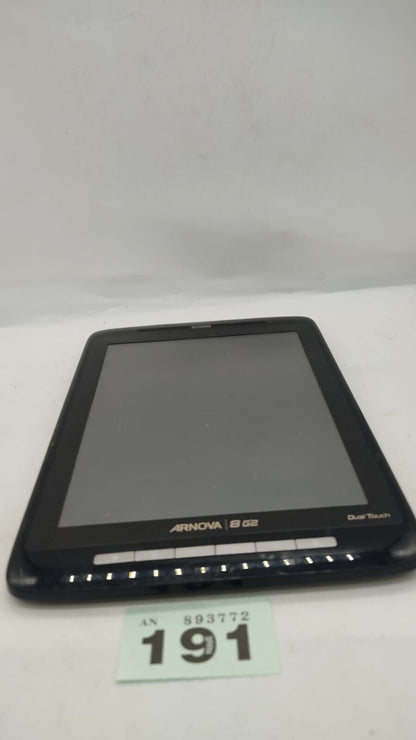 Archos Arnova 8 G2 WiFi Black Android Tablet. Tested Working. Device Only. Used