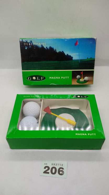 Debenhams Magnetic Golf Ball Put Return For Putting Practice Indoor Use. Used