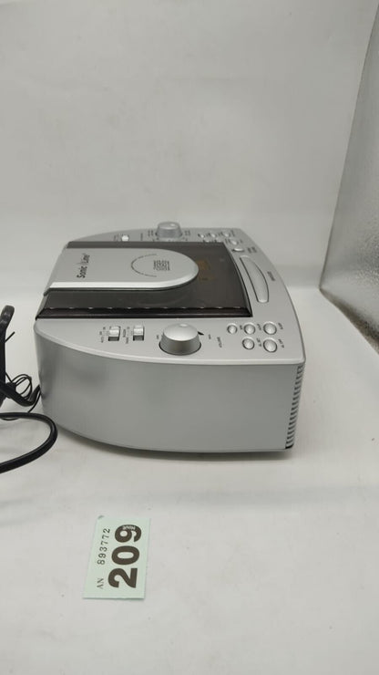 Sonic line CR4947 Vertical CD Clock Radio AM/FM Tuner CD Player Box Opened Never