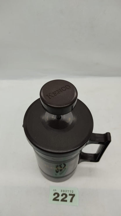 Genuine Kenco Square Coffee Plunger Cafetiere. Used. Good Condition