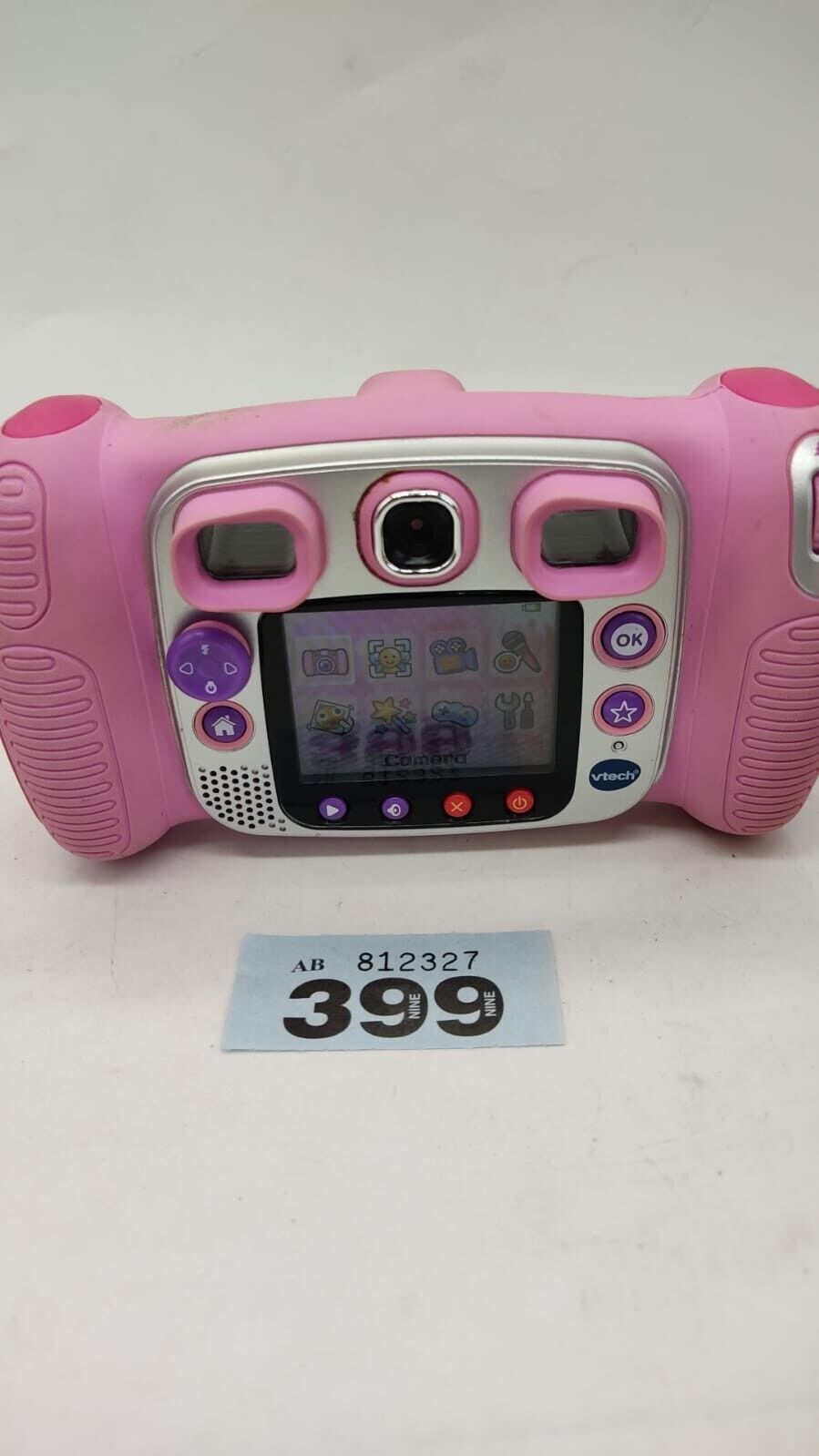 Vtech Kidizoom Duo Kids Camera 5.0 Pink, Battery Cover Missing - Working